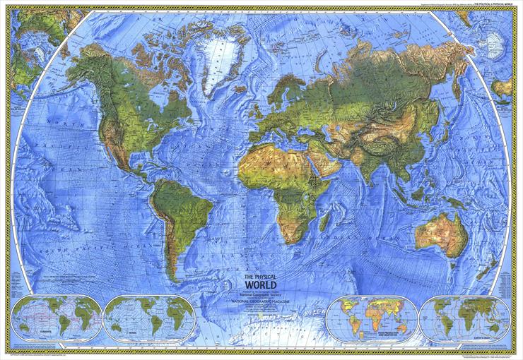 Mapy National Geographic. 539 map. Wysoka jakość - World Map - The Physical World 1975.jpg