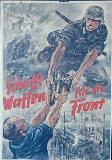 III Rzesza Niemiecka - WW2.Hitler.Nazi Poster - Build Weapons For The Front.Cientizta.jpg