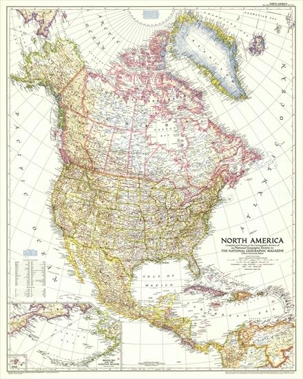 Mapy National Geographic. 539 map. Wysoka jakość - North America 1952.jpg
