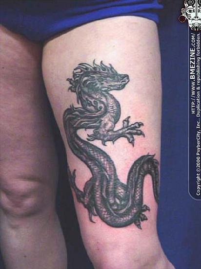 Paczka 100 zdjęć tatuaży  Część 1 - dragon_leg3.jpg