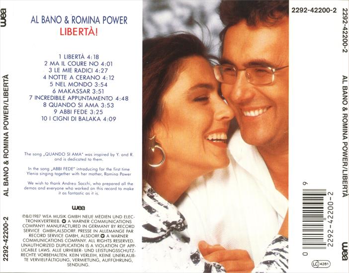 Al Bano  Romina Power - Liberta 1987 - Back.jpg