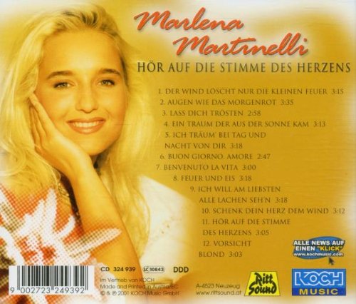 Marlena Martinelli 2001 - Hr Auf Die Stimme Des Herzens 320 - Back.jpg