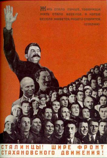 Zdjęcia i plakaty z czasów Komuny - stalin_propaganda1.jpg