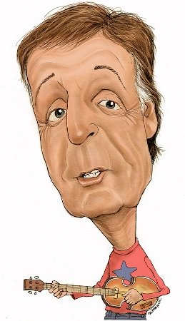 Karykatury gwiazd muzyki - Karykatura Paula McCartneya.jpg